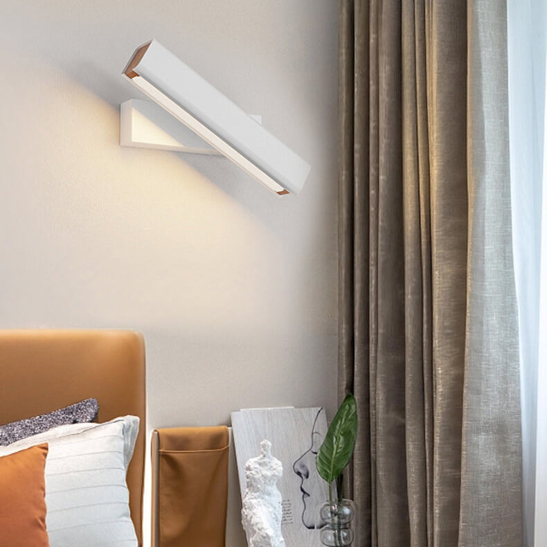 Rotatable LED Aluminum & Wood Sconce