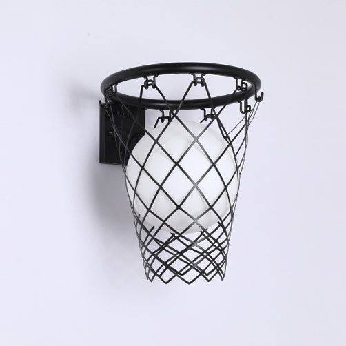 Art Deco Kids Basketball Hoop Wall Sconce
