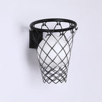 Art Deco Kids Basketball Hoop Wall Sconce