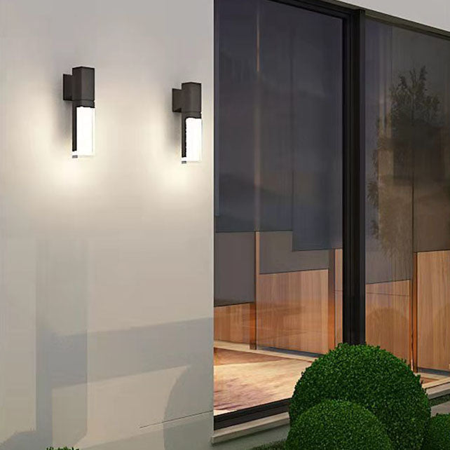 Modern Waterproof Rectangular LED Wall Sconce