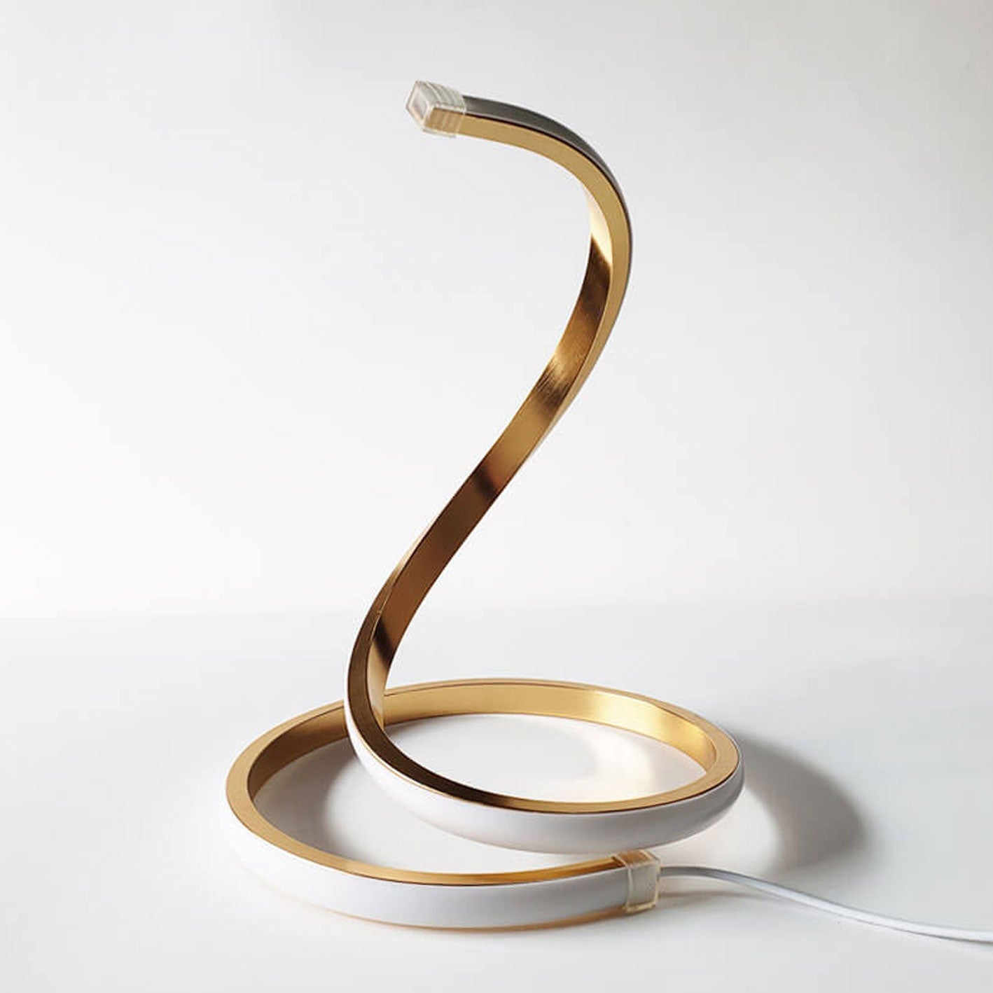 Contemporary Snake-Shaped LED Touch Dimming Table Lamp