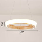 Log Circle LED Island Chandelier