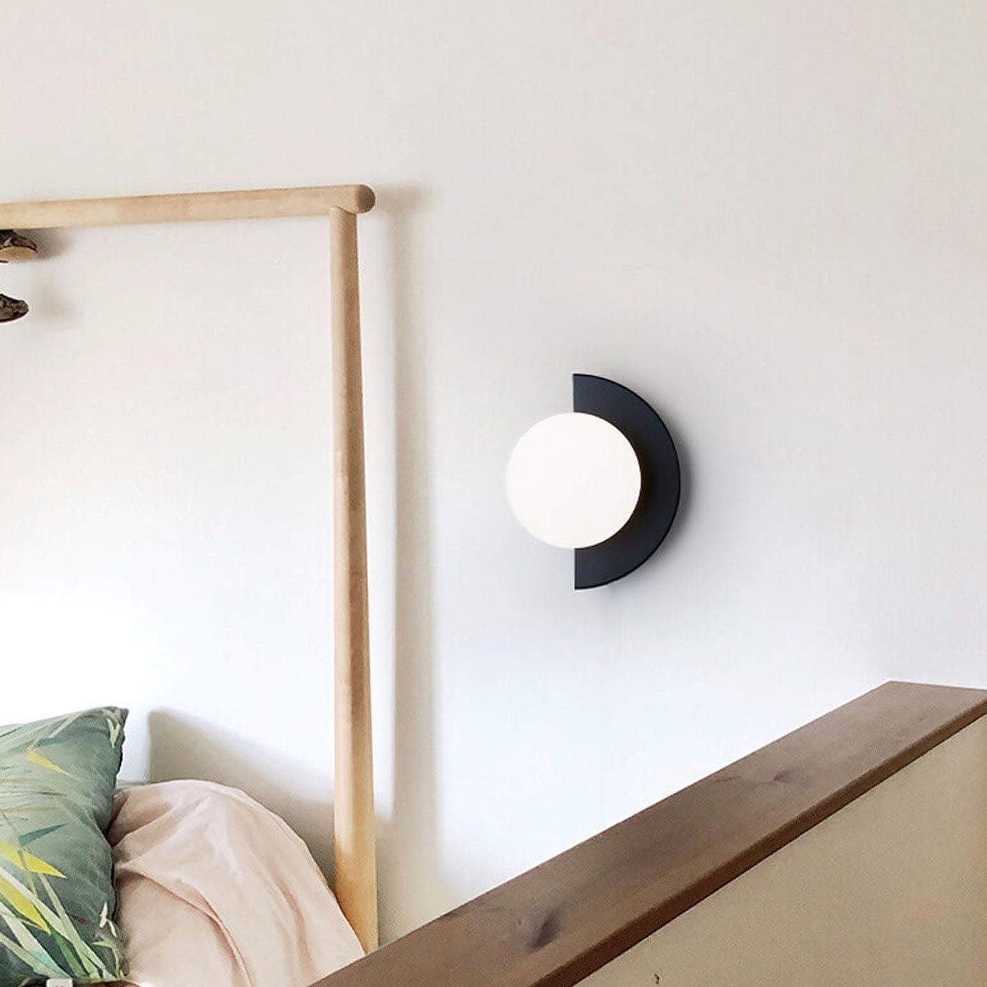 Colorful Glass Spherical Wall Sconce