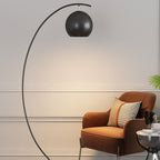 Premium Nordic Minimalist Curved Dome Floor Lamp - 1 Light