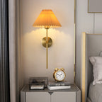 Modern Pleated Fabric Wall Sconce