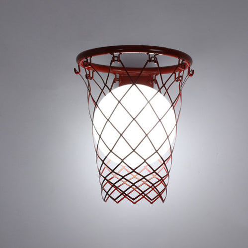 Art Deco Kids Basketball Hoop Wall Sconce