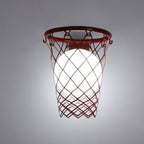 Art Deco Kids Basketball Hoop Wall Sconce