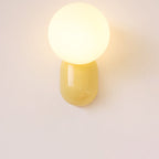 Macaron Resin Glass Ball Wall Sconce
