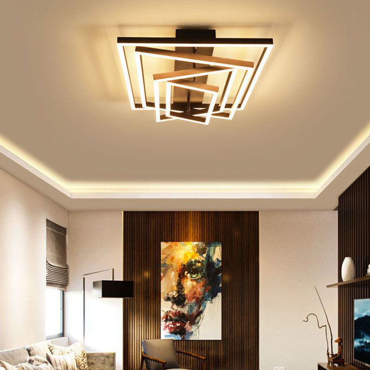 Premium Minimalist Aluminum LED Flush Mount Ceiling Light