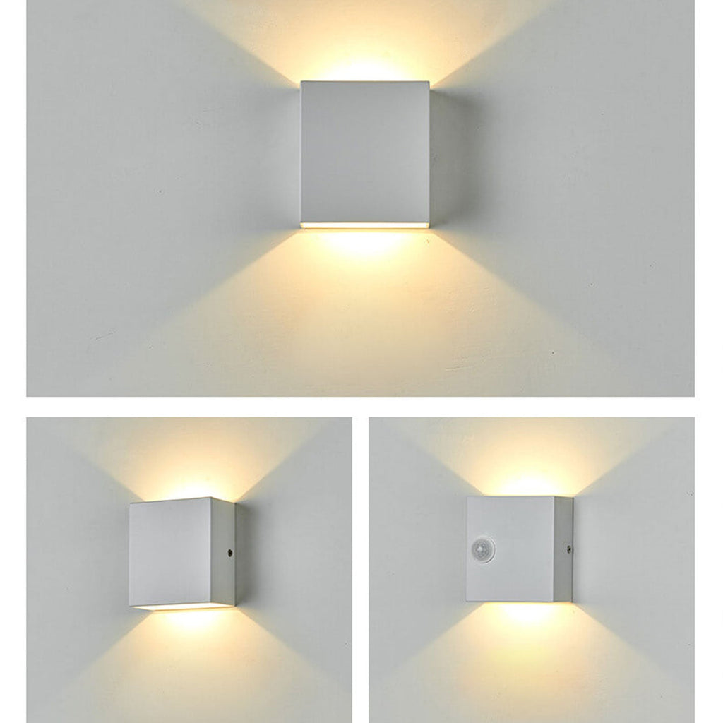 Square LED Motion Sensor Wall Sconce