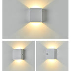 Square LED Motion Sensor Wall Sconce