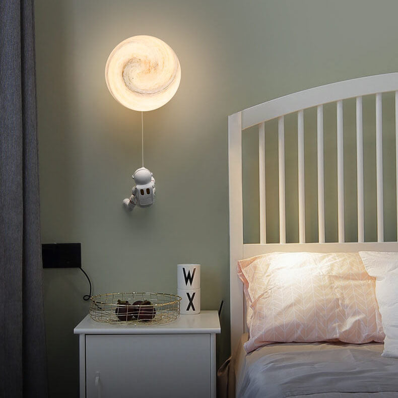Modern Astronaut Orb Wall Sconce