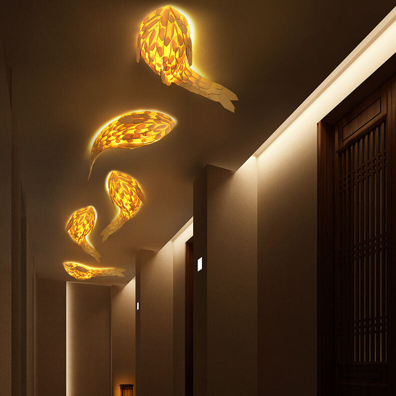 Premium Linden Wood 2/4 Light Wall Sconce
