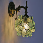 Tiffany Flower Glass Wall Sconce