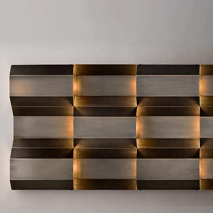 Modern Waterproof Stainless Steel Rectangular LED Wall