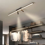 Nordic Minimalist LED Flush Mount Ceiling Light - Acrylic Long Strip Spotlight