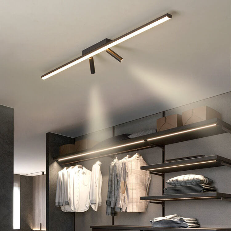 Nordic Minimalist LED Flush Mount Ceiling Light - Acrylic Long Strip Spotlight