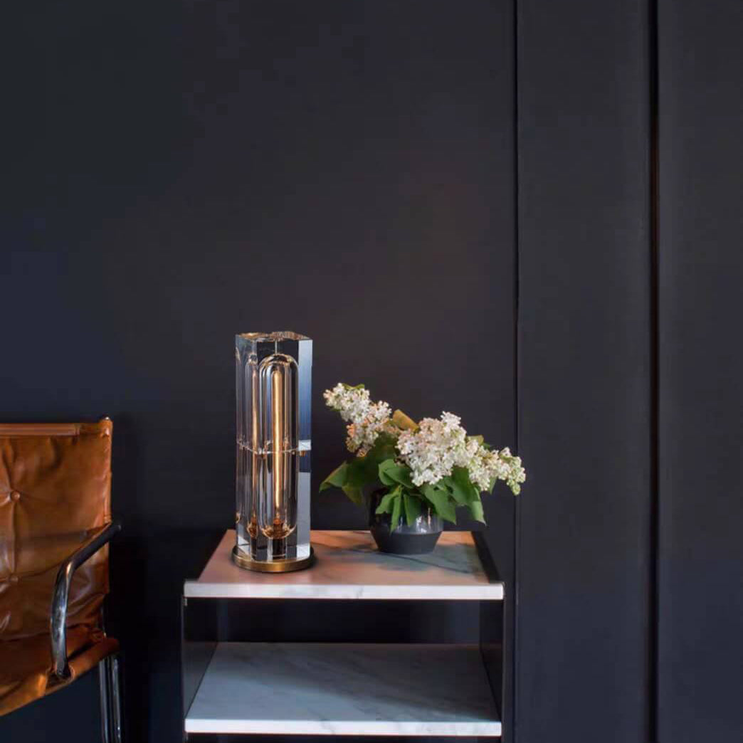 Contemporary Crystal Geometric 1-Light Table Lamp