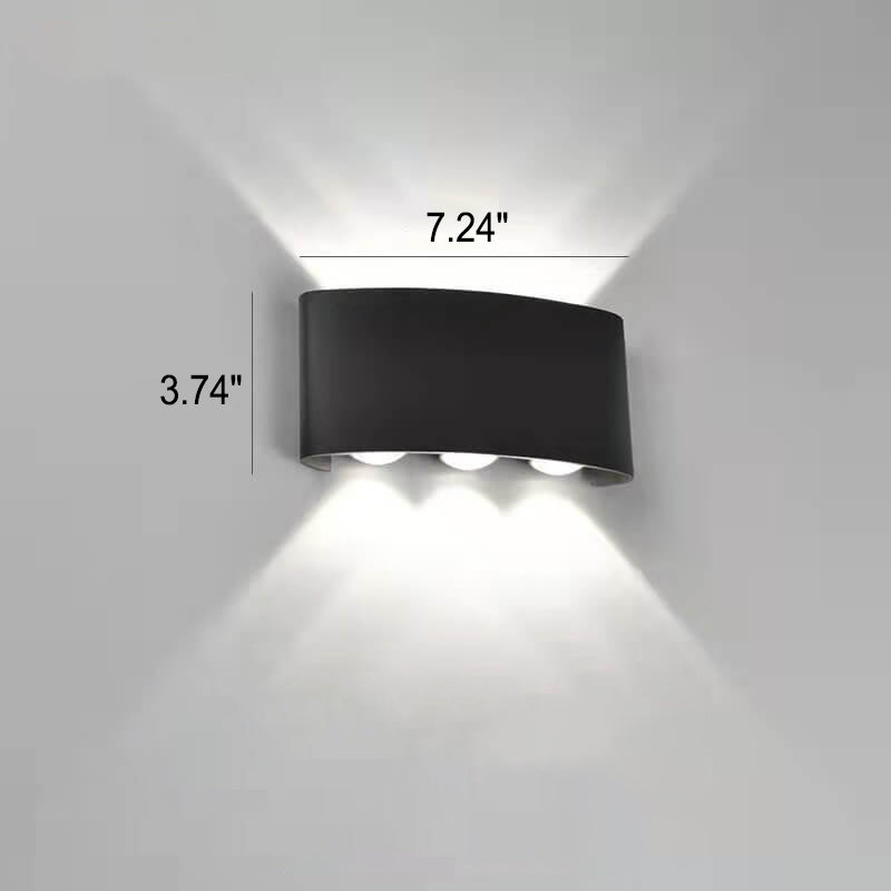 Premium Waterproof LED Outdoor Arc Wall Sconce