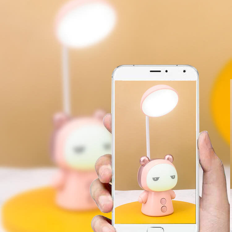 Colorful Cartoon Doll LED Desk Lamp for Kids - Eye Care Design