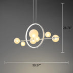 Contemporary Glass Bubble Chandelier - 7/10 Light Design