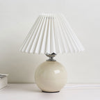 Minimalist Ceramic Pleated Table Lamp