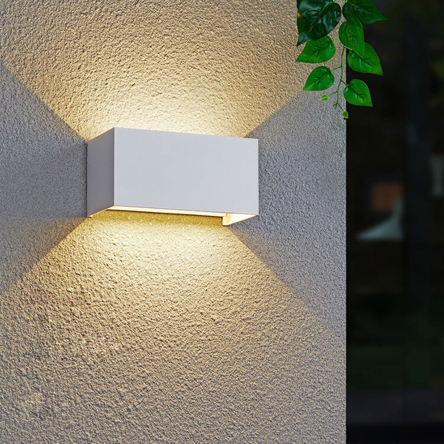 Premium Waterproof Rectangular LED Outdoor Wall Sconce