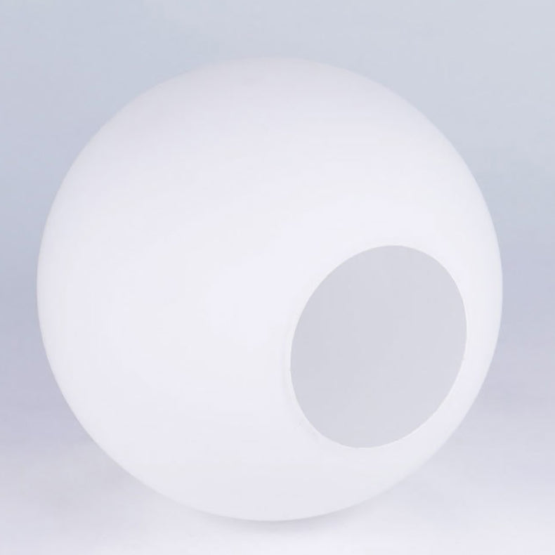 Scandinavian Orb Glass Table Lamp with Wood Base - 1-Light Design for Bedroom