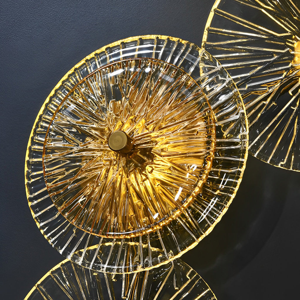Luxury Round Glass LED Wall Light - Modern Home Decor