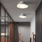 Wabi-Sabi Iron & Glass Semi-Flush Light