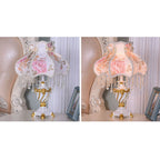 Luxury Lace Resin 1-Light Table Lamp - European Design