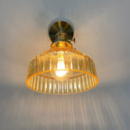 Brass Nordic Dome Glass Wall Sconce