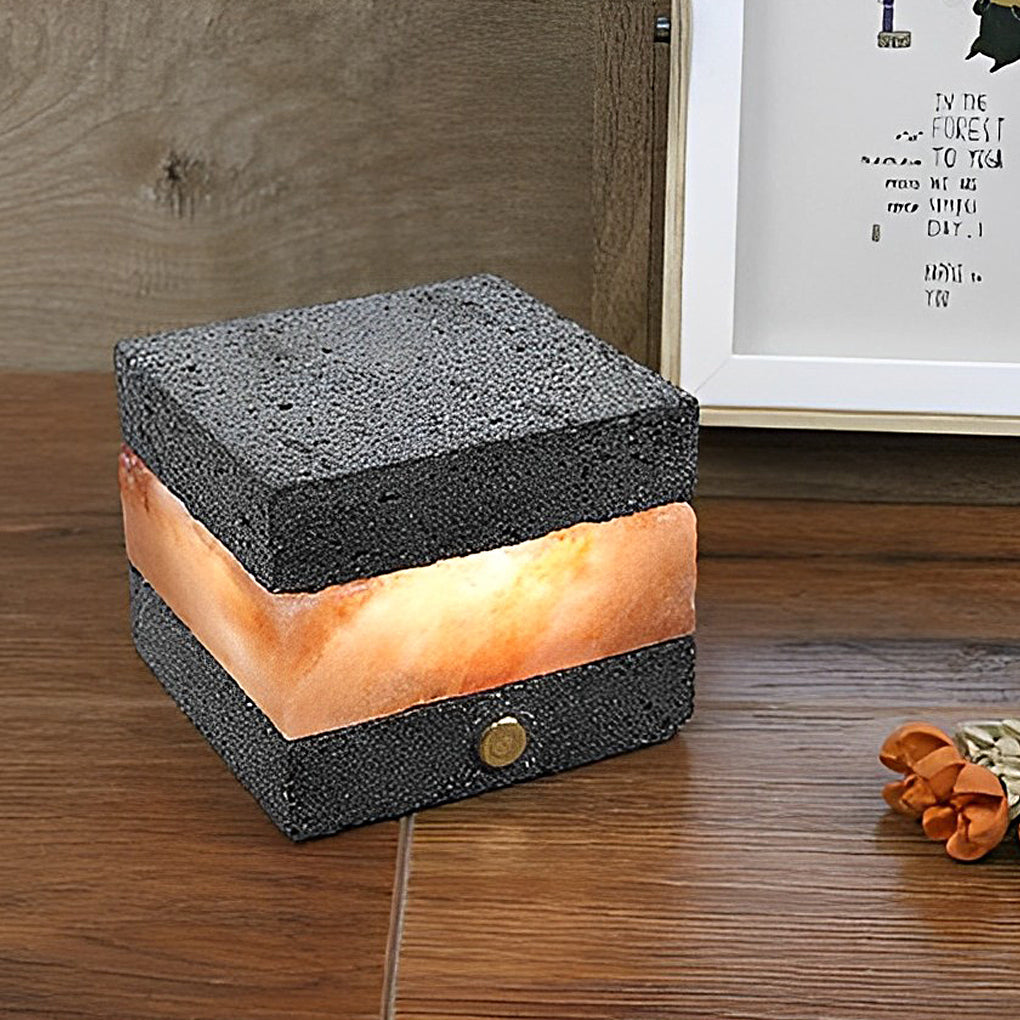 Mini Cordless Table Lamp in Volcanic Brick Finish