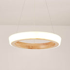Log Circle LED Island Chandelier