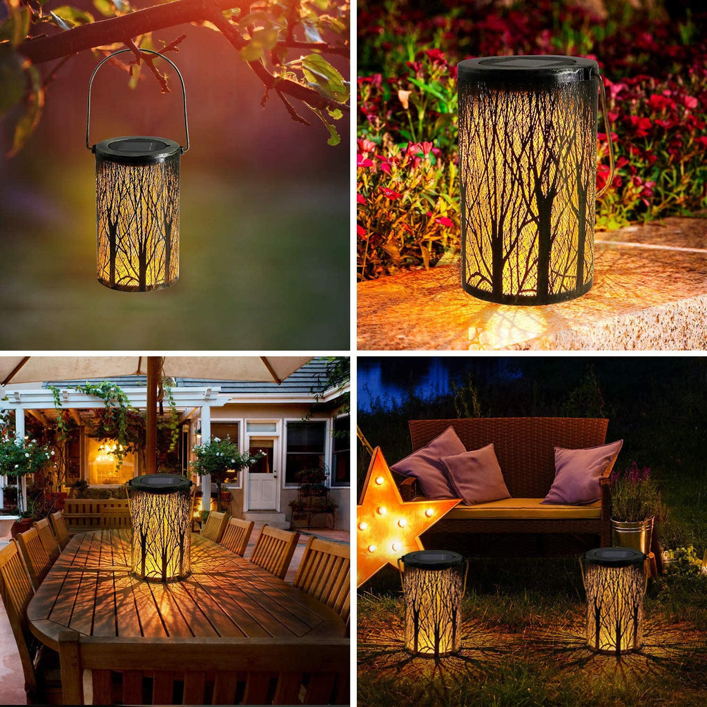 Art Deco Solar Cylinder Lantern