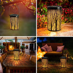Art Deco Solar Cylinder Lantern
