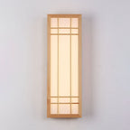 Solid Wood Rectangle LED Wall Sconce
