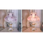 Luxury Lace Resin 1-Light Table Lamp - European Design