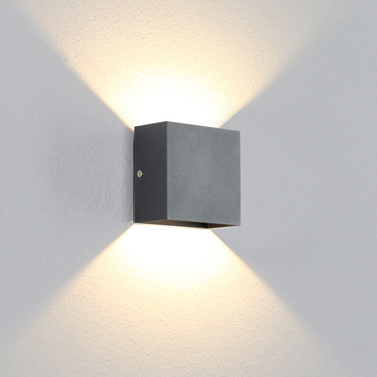 Square Aluminum LED Wall Sconce