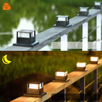 Premium Solar Square Pillar Head Light