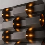 Modern Waterproof Stainless Steel Rectangular LED Wall
