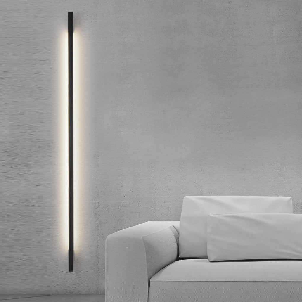 Modern Black LED Wall Lamp with Three-Step Dimming