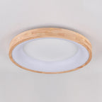 Nordic Wood LED Flush Mount Ceiling Light