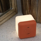 USB Rechargeable LED Magic Cube Turn Timer Night Light Table Lamp