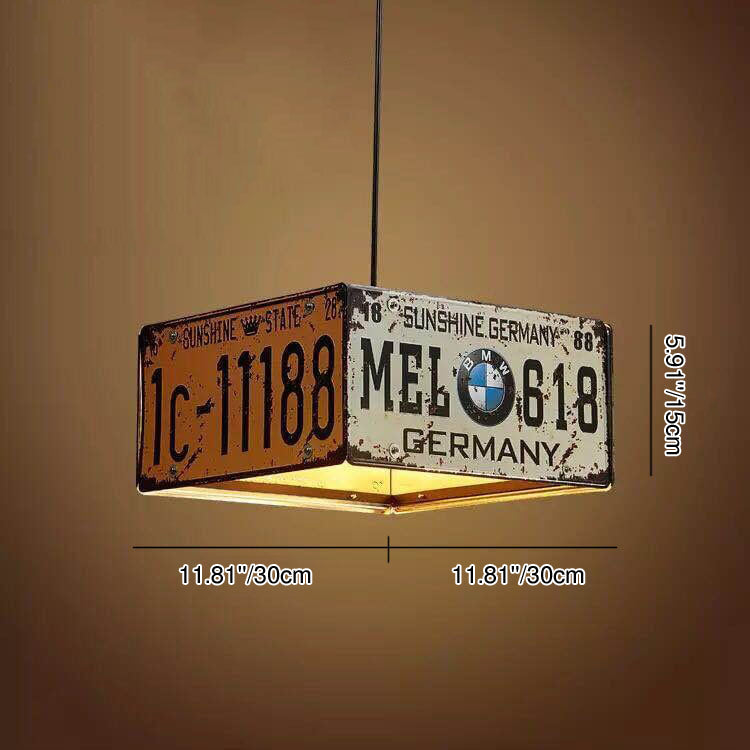Industrial Metal Chandelier