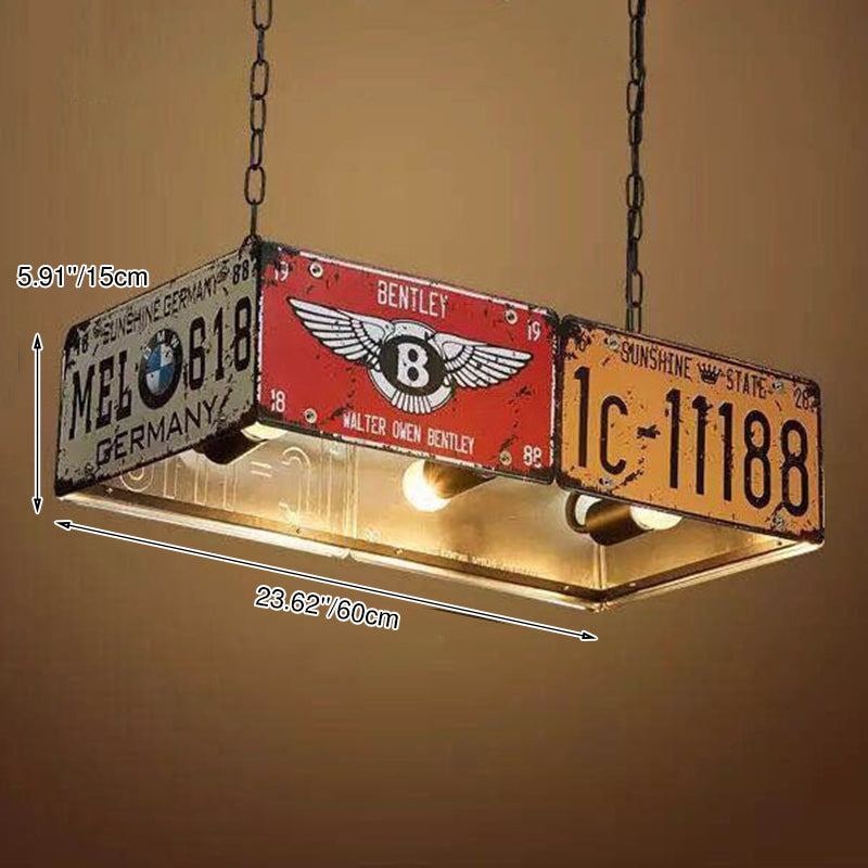 Industrial Metal Chandelier