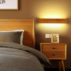 Premium Solid Wood LED Wall Sconce