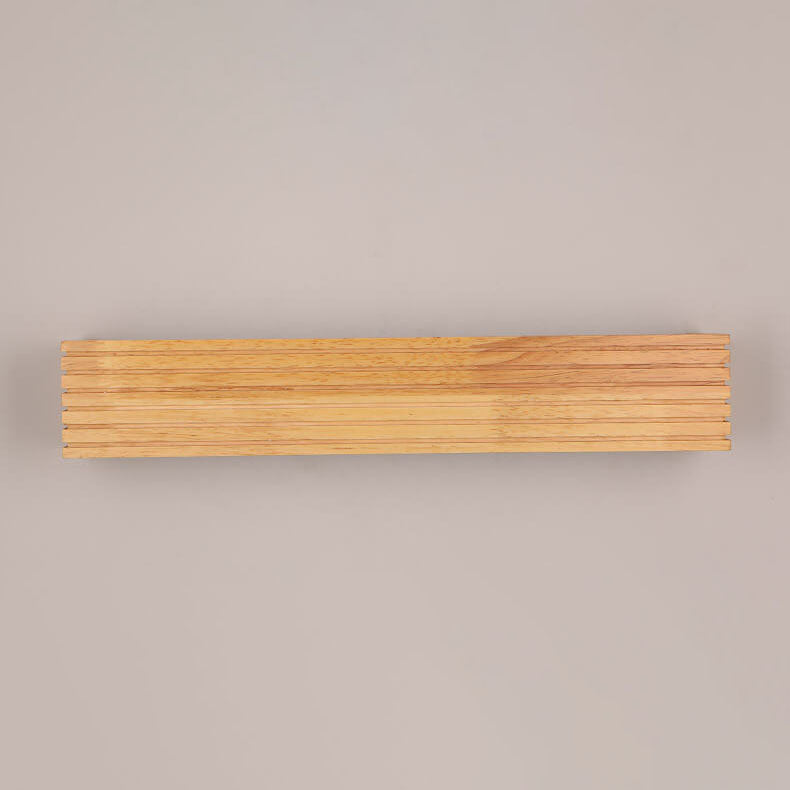 Premium Solid Wood LED Wall Sconce