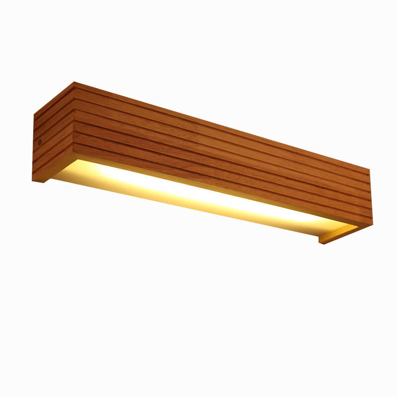 Premium Solid Wood LED Wall Sconce