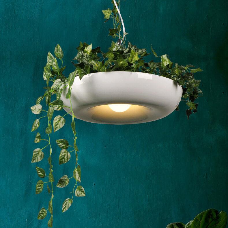 Contemporary Circle 1-Light Pendant Lamp